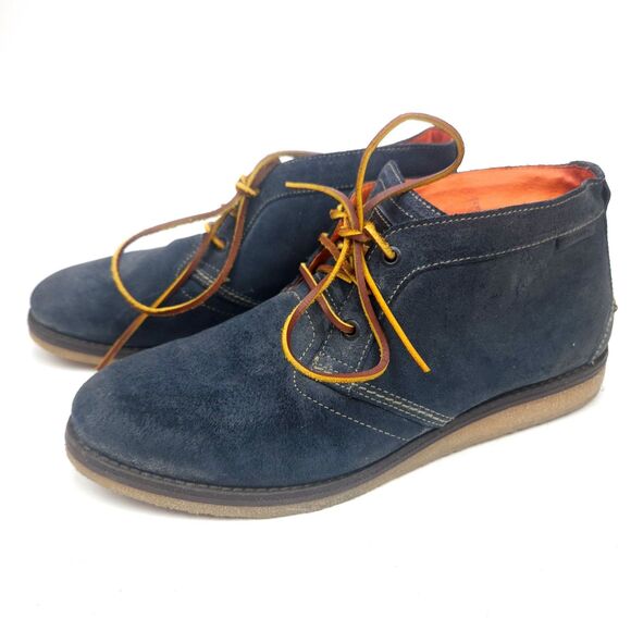 1883 by Wolverine Mens Julian Chukka Boot, Blue Suede, Size 10.5 main image 4